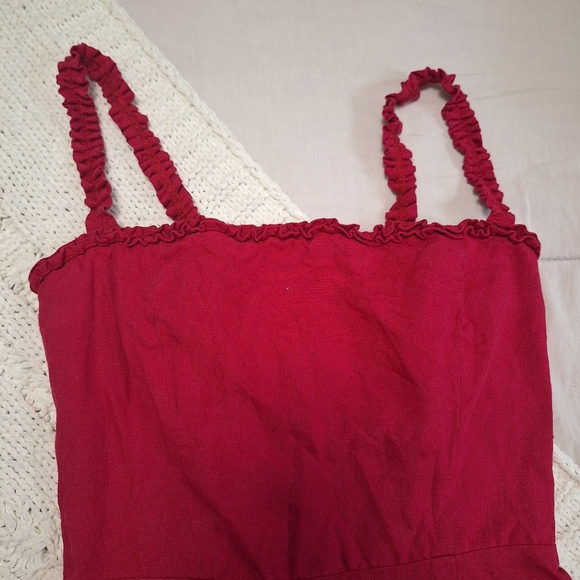 Reformation Janie Dress Red - Picture 3 of 6